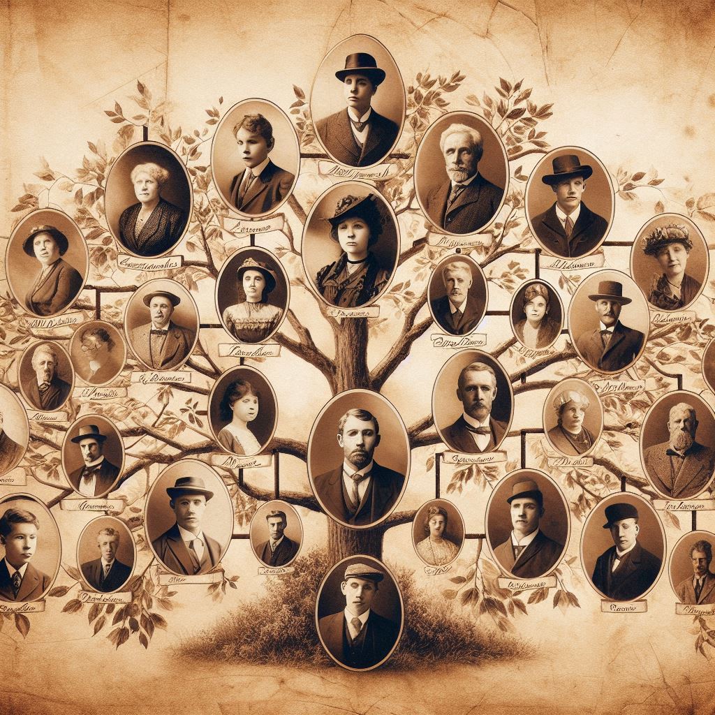 an old image to represent genealogy